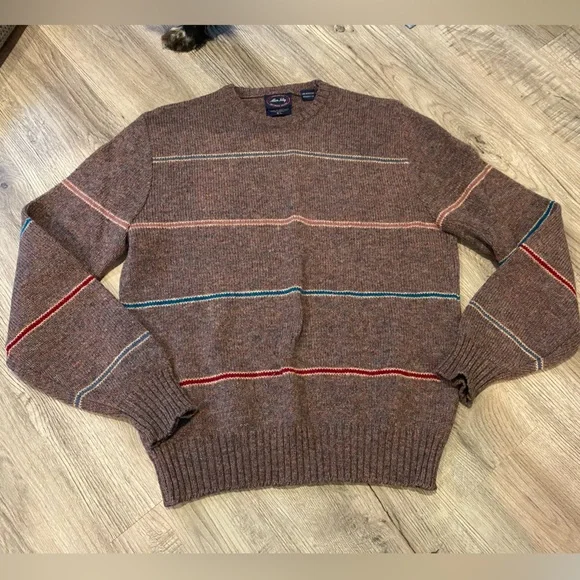 Vintage Allen Solly Sweater Mens Size XL Multicolor Wool Winter - Picture 1 of 5